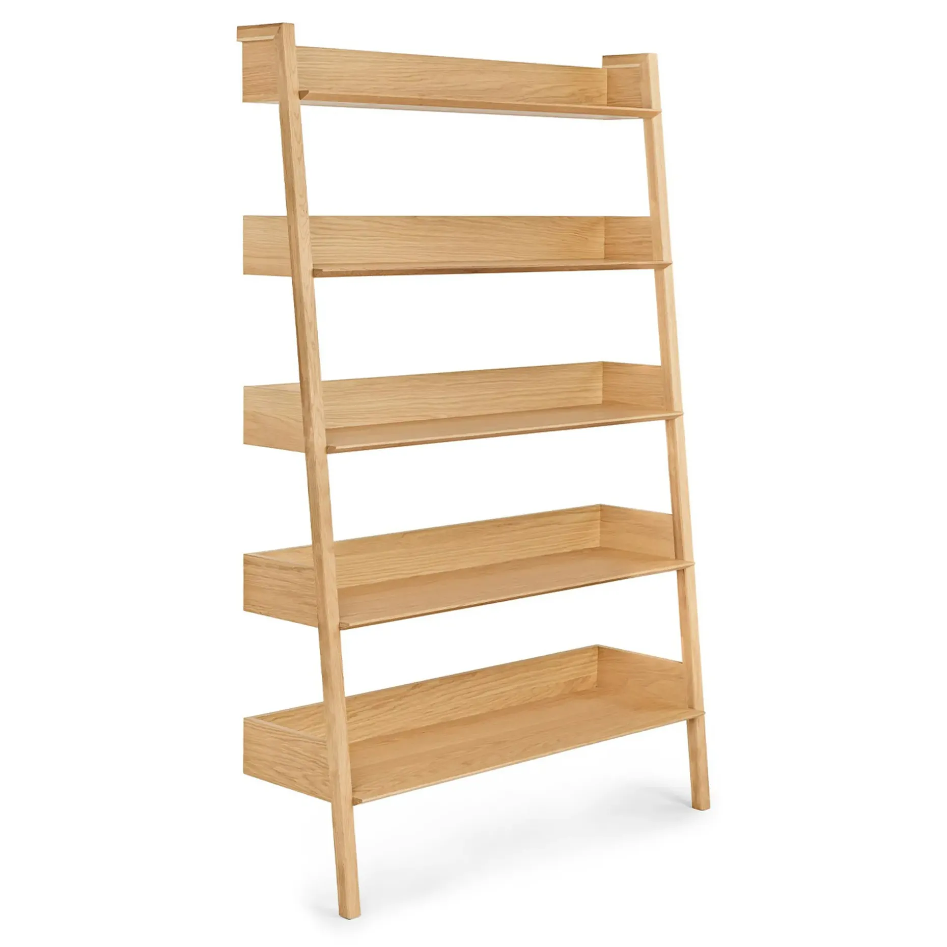 Fantol 51.5" Shelving Unit, Wide - Natural Oak