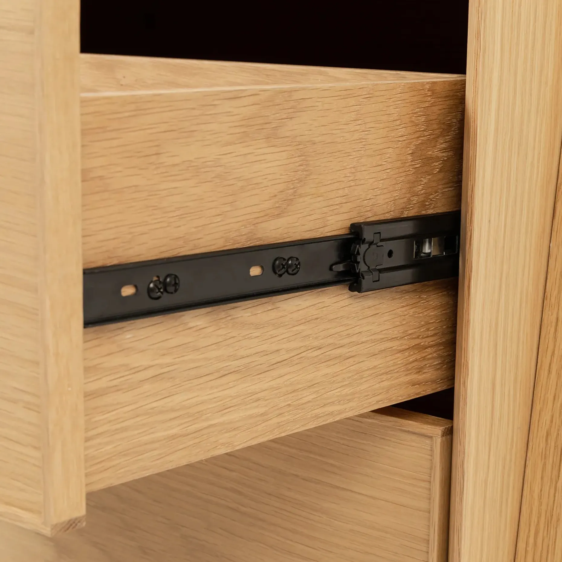 Fantol 51.5" Shelving Unit with Storage - Natural Oak