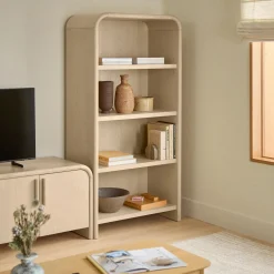 Faydra 34.5" Bookcase - Natural Ash