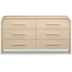 Faydra 6-Drawer Double Dresser - Natural Ash