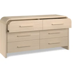 Faydra 6-Drawer Double Dresser - Natural Ash