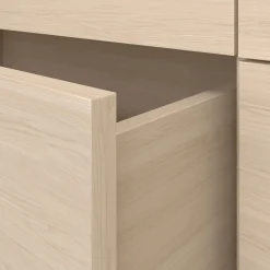 Faydra 6-Drawer Double Dresser - Natural Ash