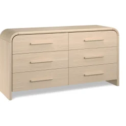 Faydra 6-Drawer Double Dresser - Natural Ash