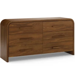 Faydra 6-Drawer Double Dresser - Walnut