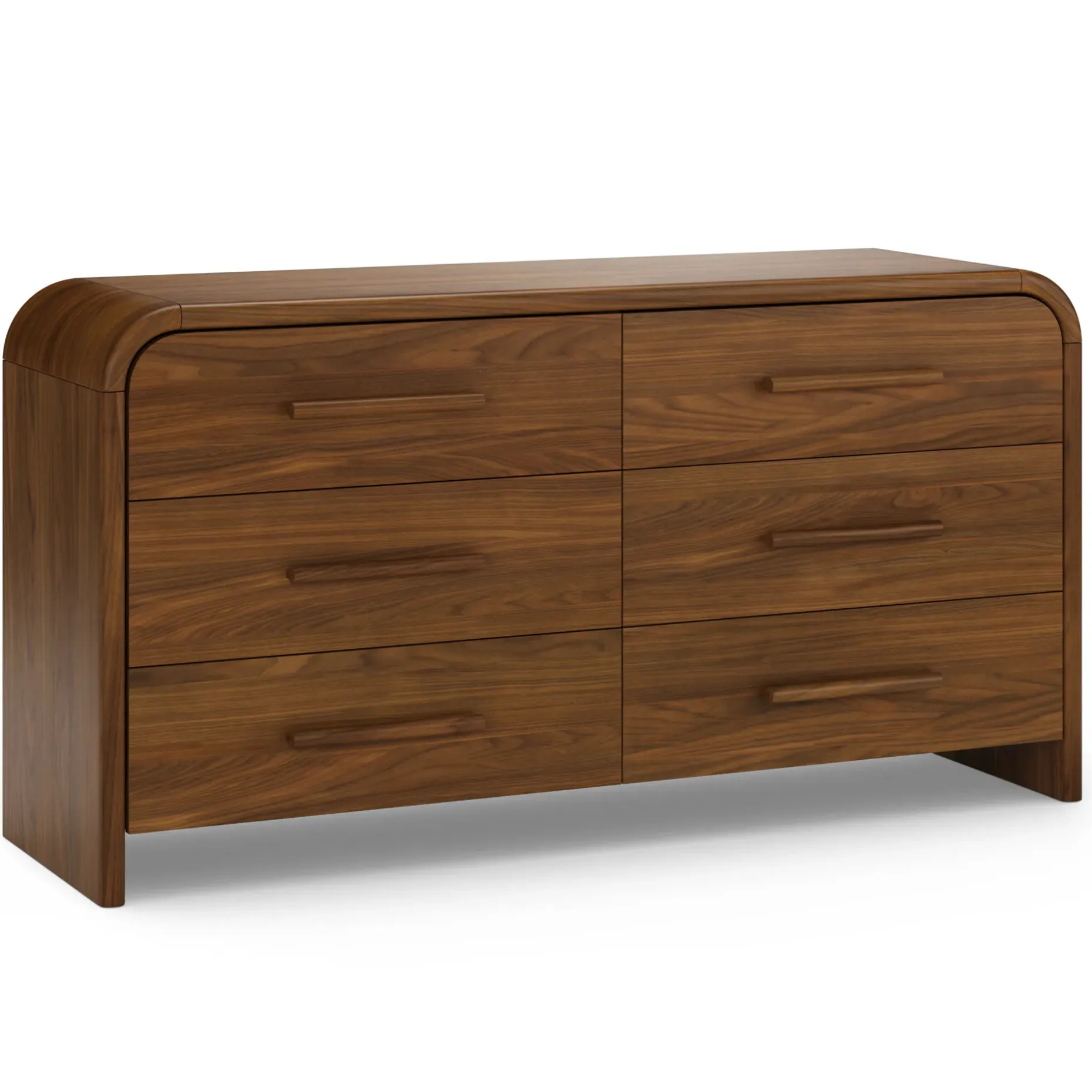 Faydra 6-Drawer Double Dresser - Walnut