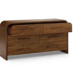 Faydra 6-Drawer Double Dresser - Walnut