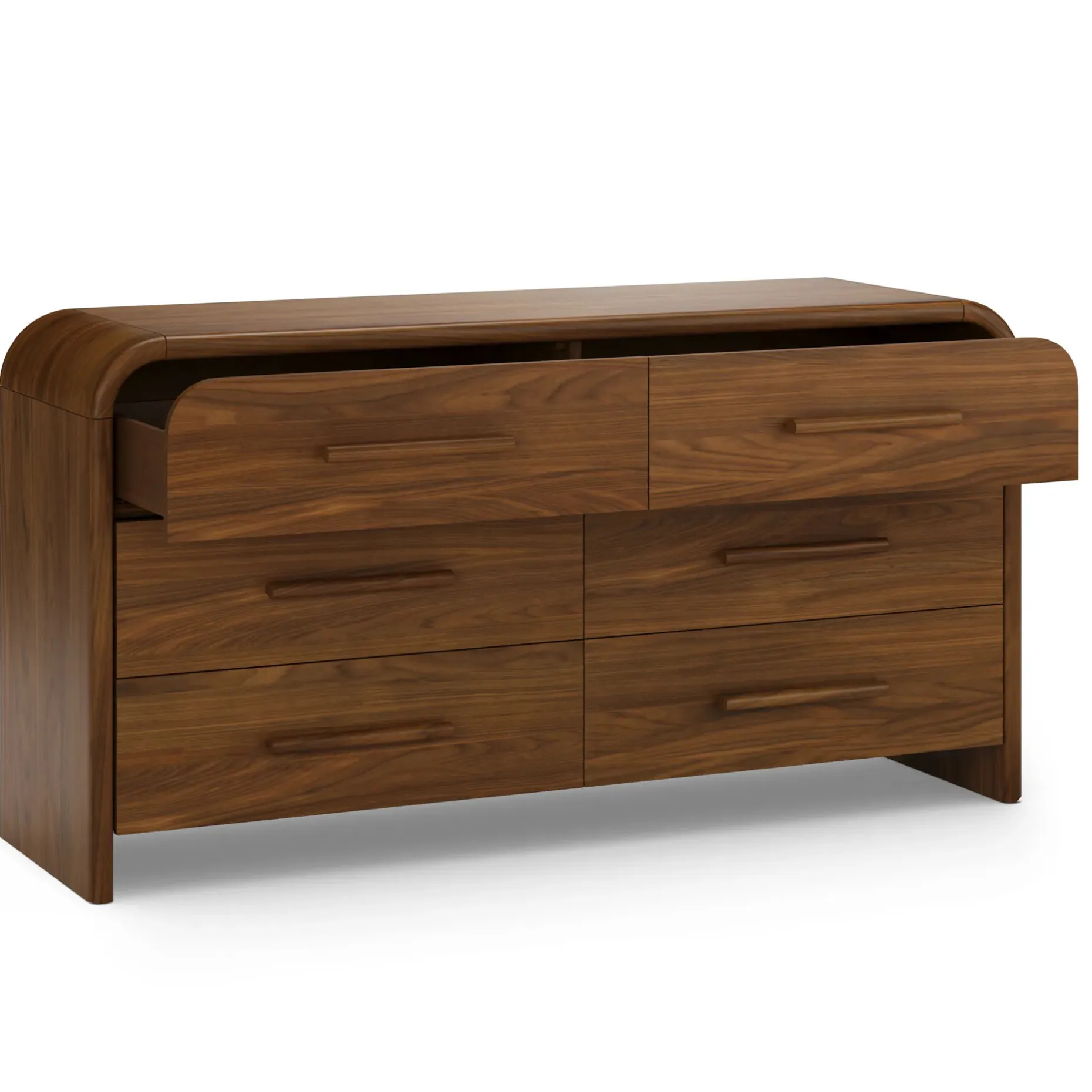 Faydra 6-Drawer Double Dresser - Walnut