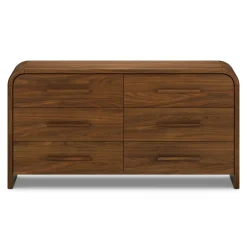 Faydra 6-Drawer Double Dresser - Walnut