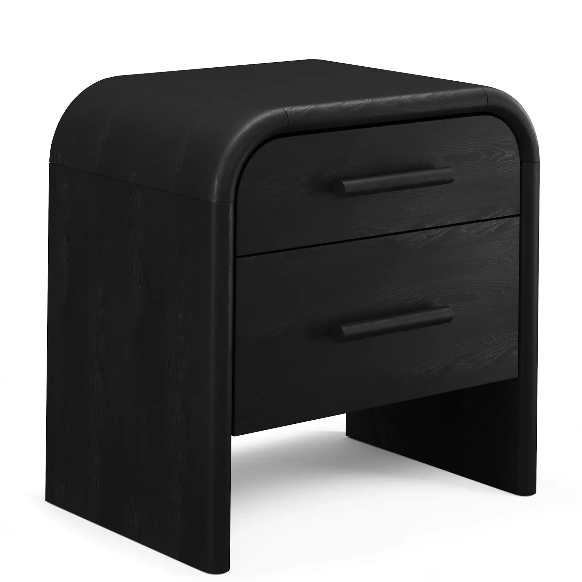 Faydra 2-Drawer Nightstand - Black
