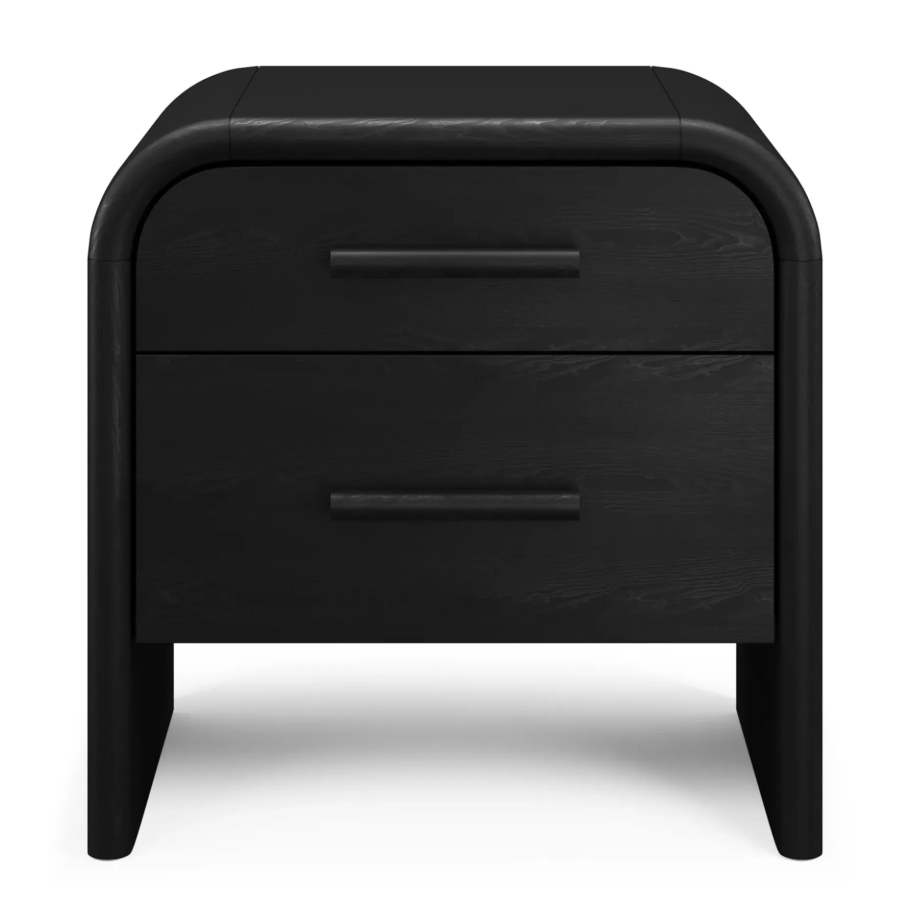 Faydra 2-Drawer Nightstand - Black
