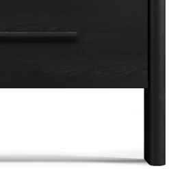 Faydra 2-Drawer Nightstand - Black