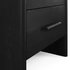 Faydra 2-Drawer Nightstand - Black