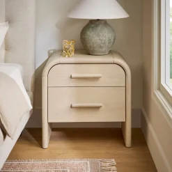 Faydra 2-Drawer Nightstand - Natural Ash