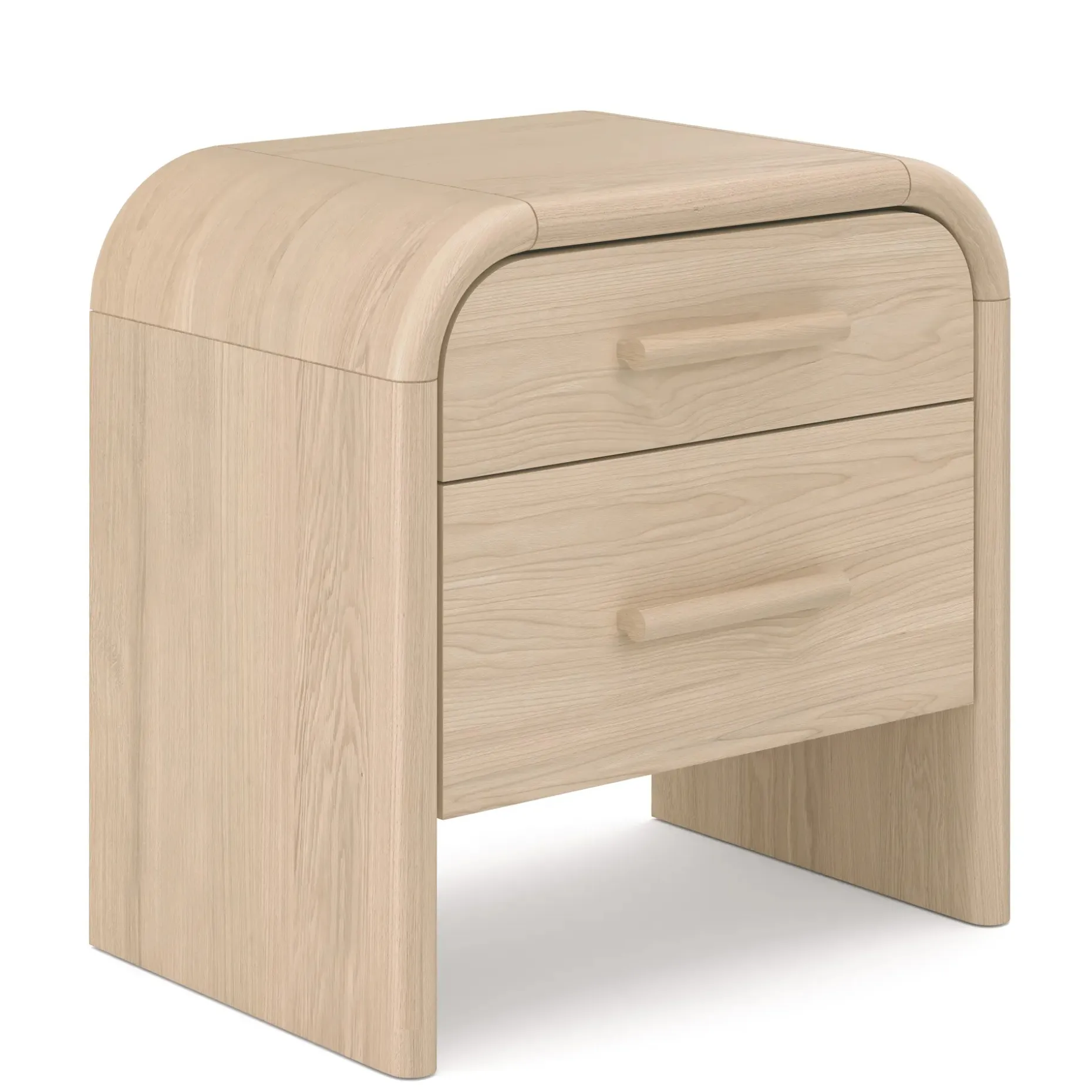 Faydra 2-Drawer Nightstand - Natural Ash