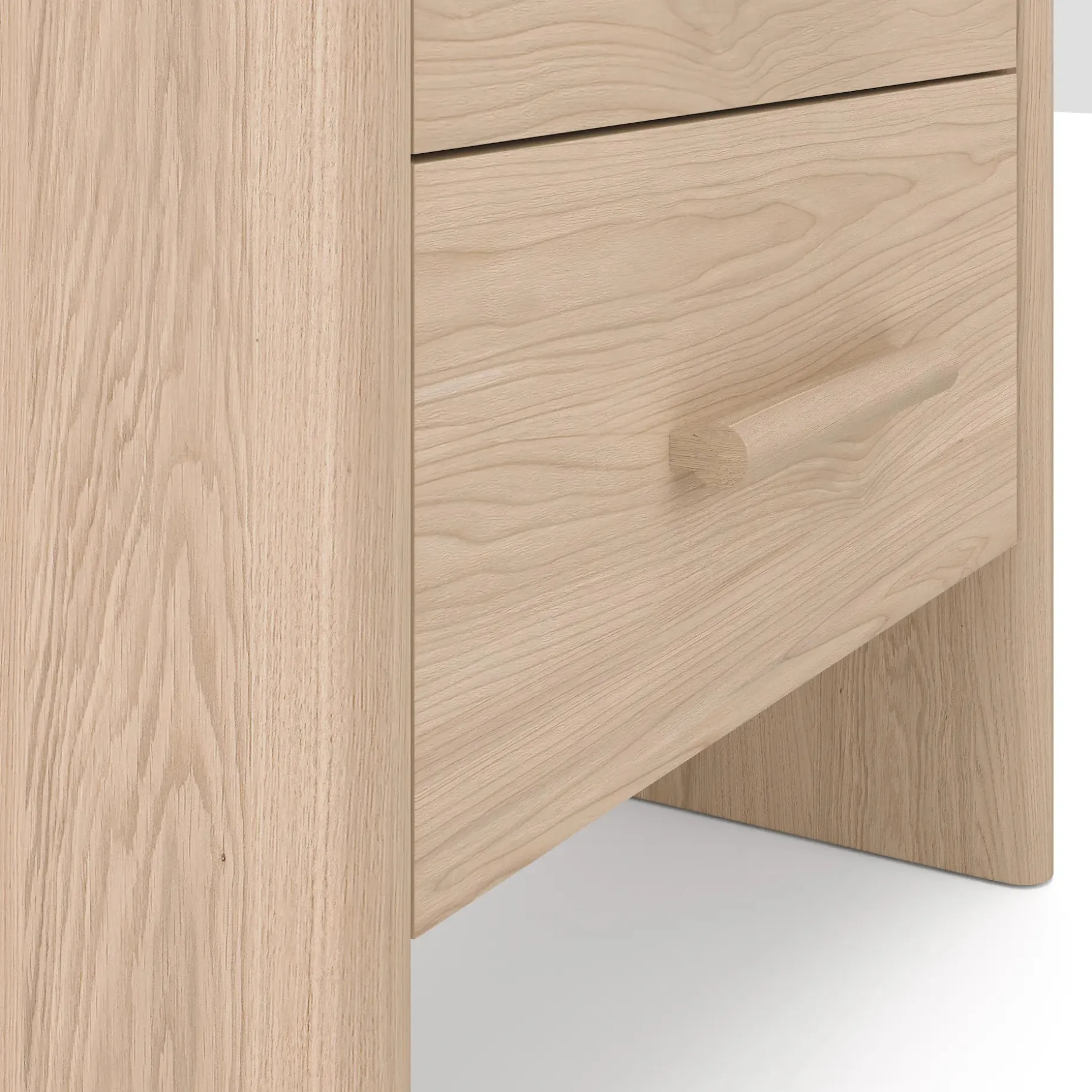 Faydra 2-Drawer Nightstand - Natural Ash