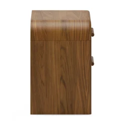 Faydra 2-Drawer Nightstand - Walnut