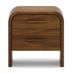 Faydra 2-Drawer Nightstand - Walnut