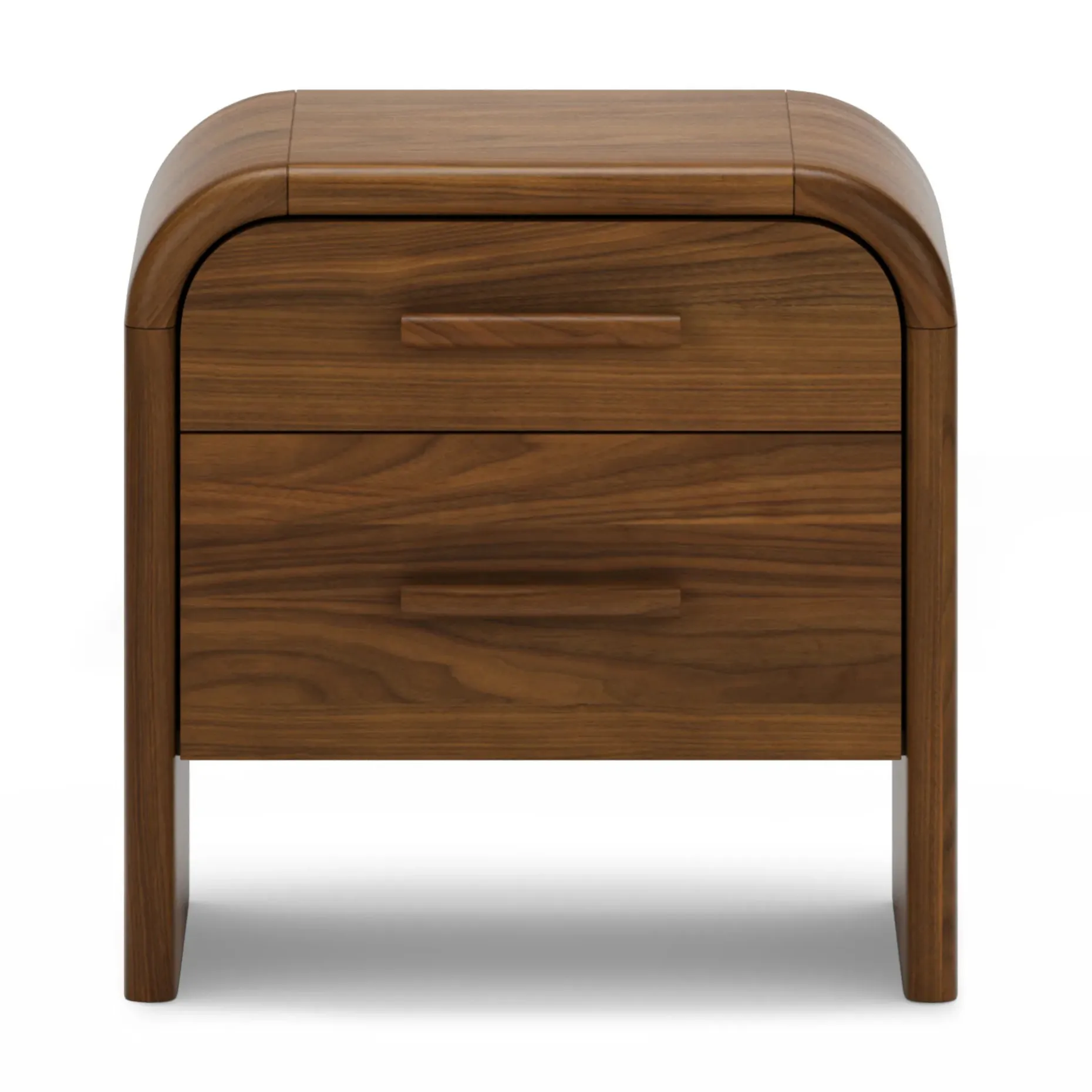 Faydra 2-Drawer Nightstand - Walnut