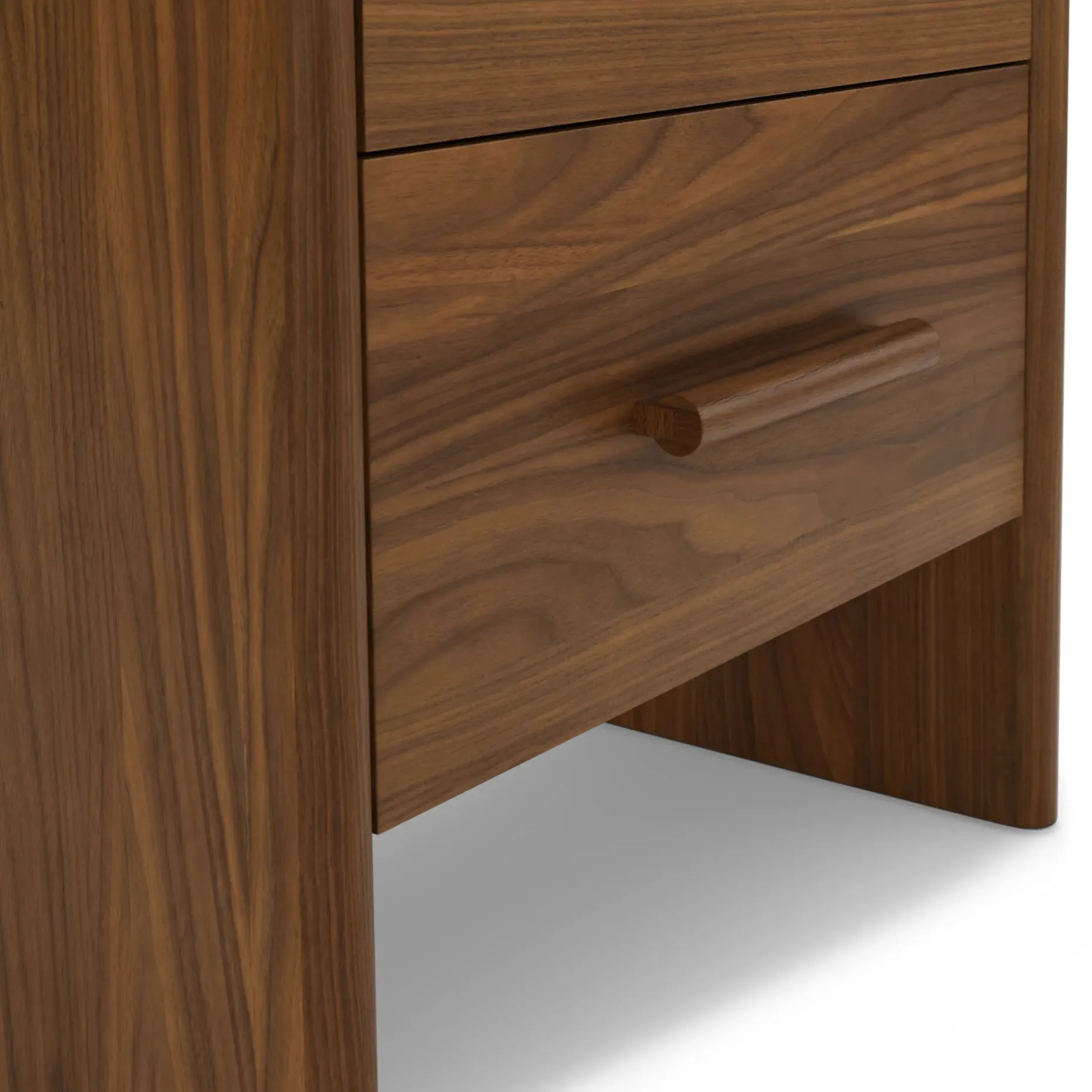 Faydra 2-Drawer Nightstand - Walnut
