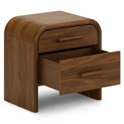 Faydra 2-Drawer Nightstand - Walnut