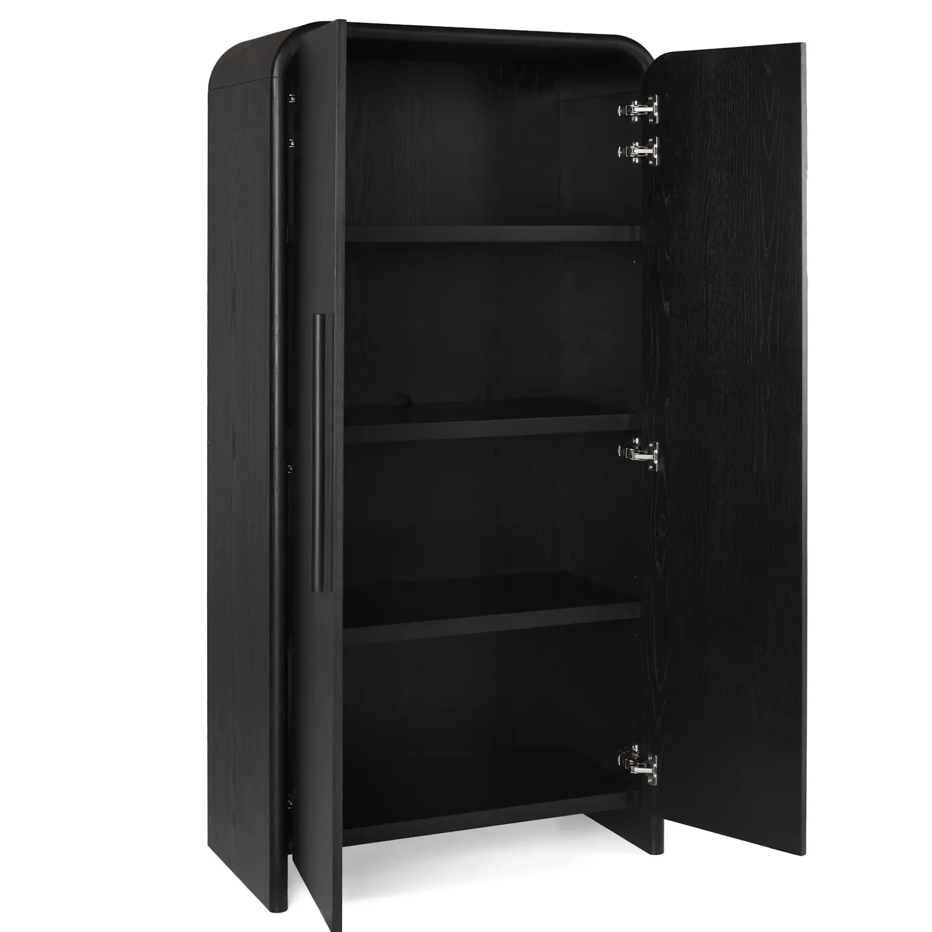 Faydra 35.5" Enclosed Bookcase - Black