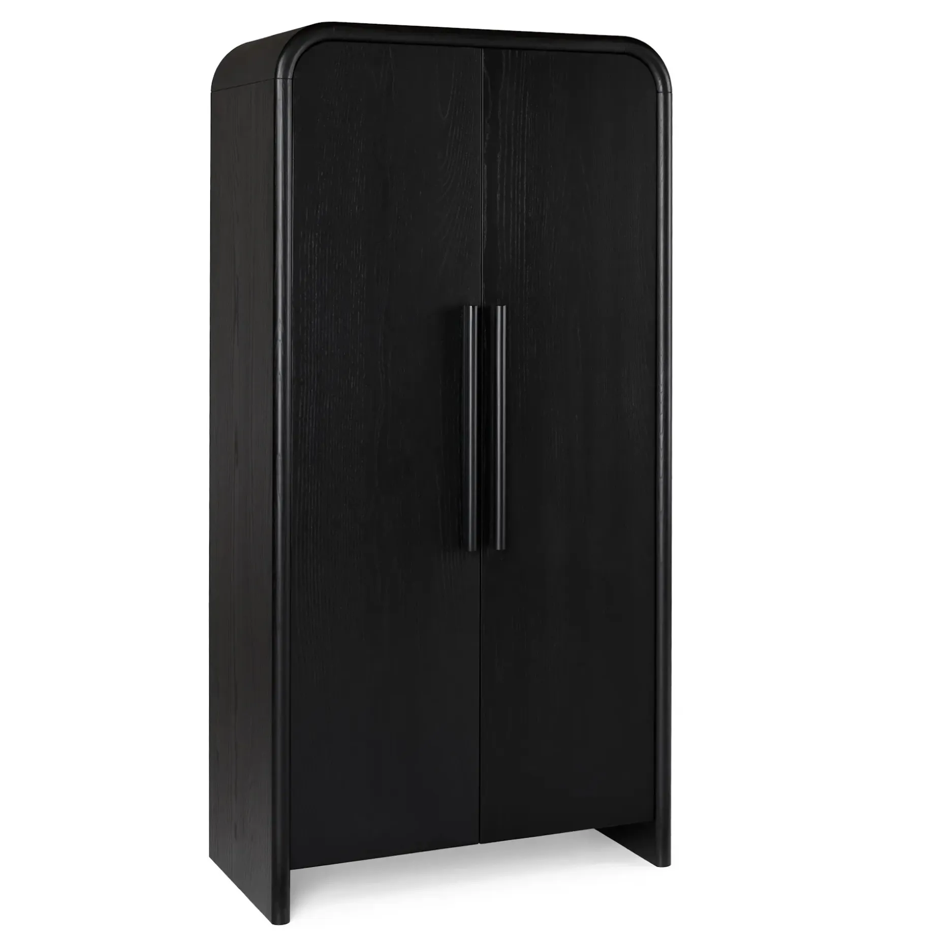 Faydra 35.5" Enclosed Bookcase - Black