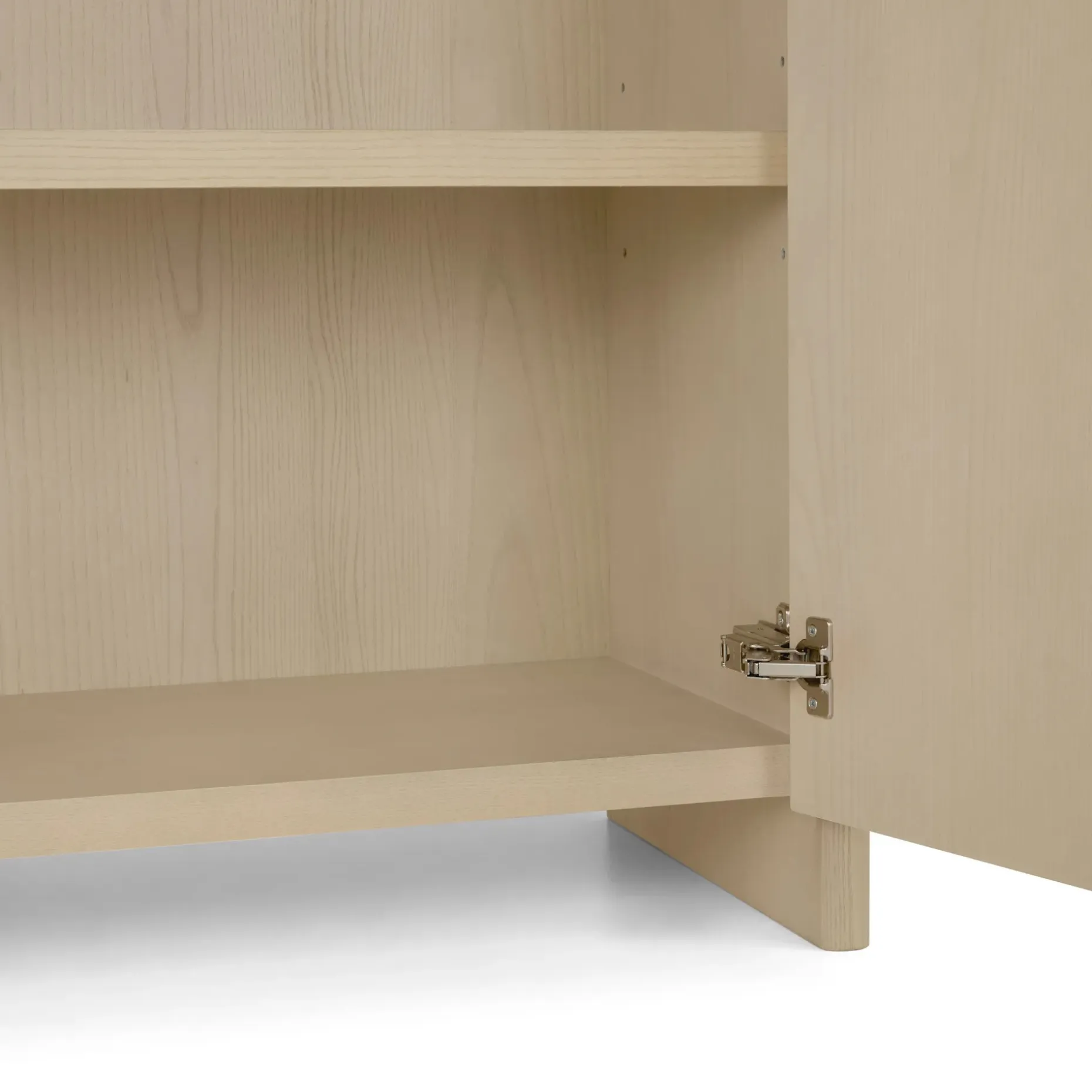 Faydra 35.5" Enclosed Bookcase - Natural Ash