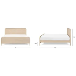 Faydra King Bed - Natural Ash