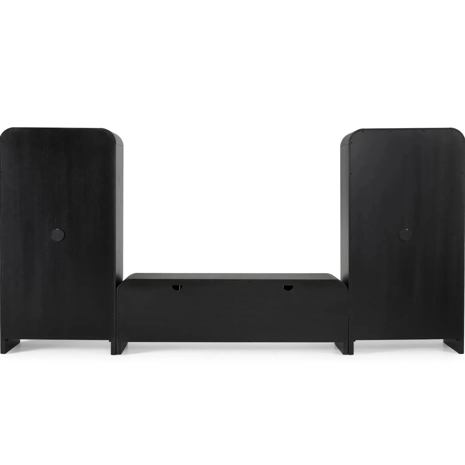 Faydra 140" Media Storage Set - Black