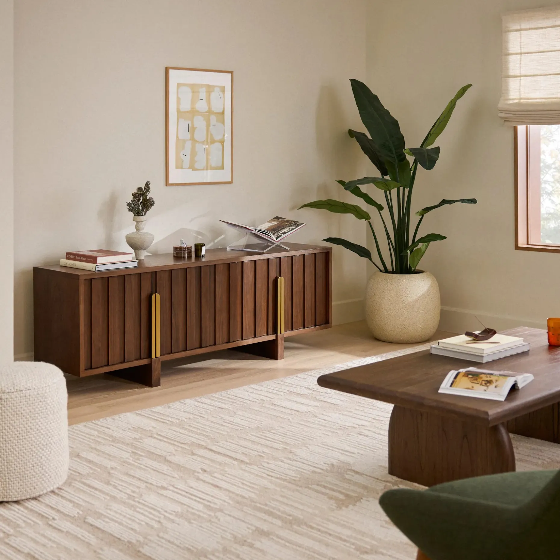 Felix 72" Media Unit - Walnut