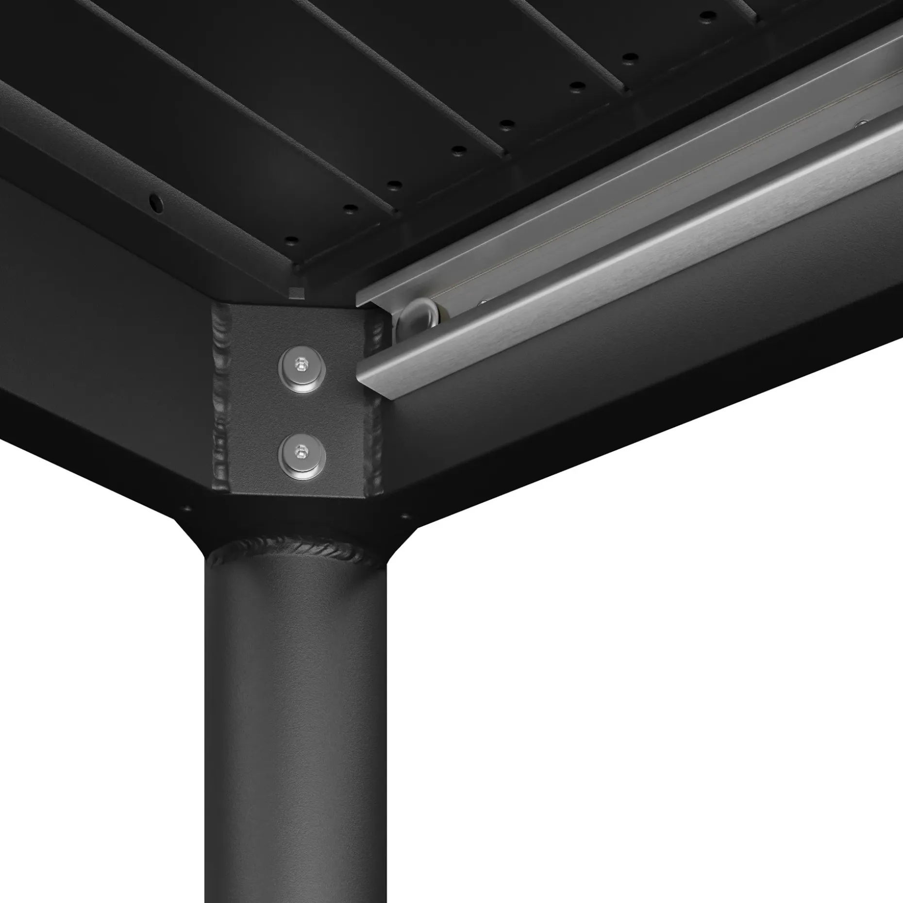 Fisk 75.5" - 96" Outdoor Extendable Dining Table - Black