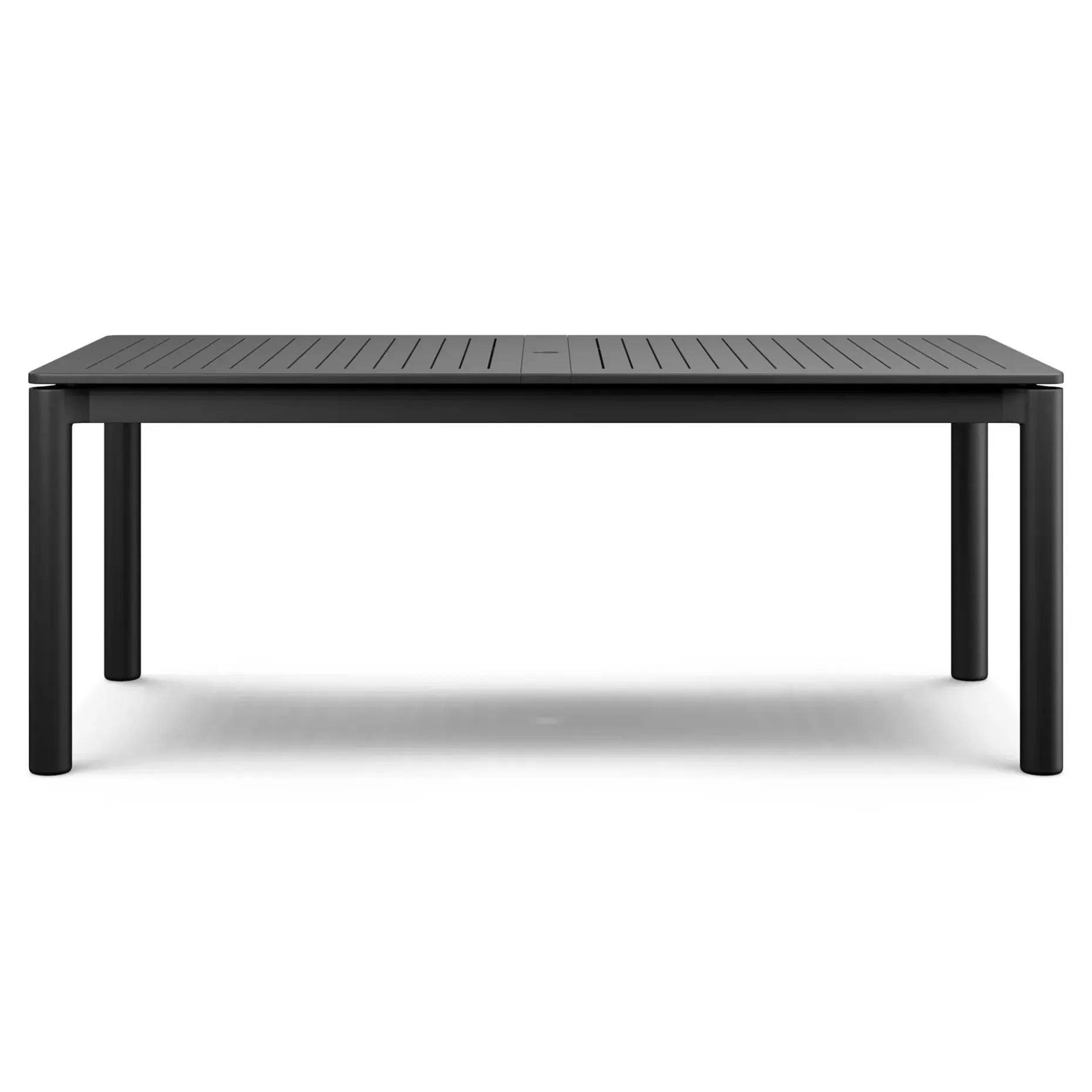 Fisk 75.5" - 96" Outdoor Extendable Dining Table - Black