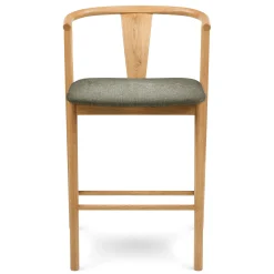 Fonra Counter Stool - Oak and Algonquin Green