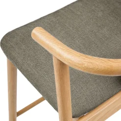 Fonra Counter Stool - Oak and Algonquin Green