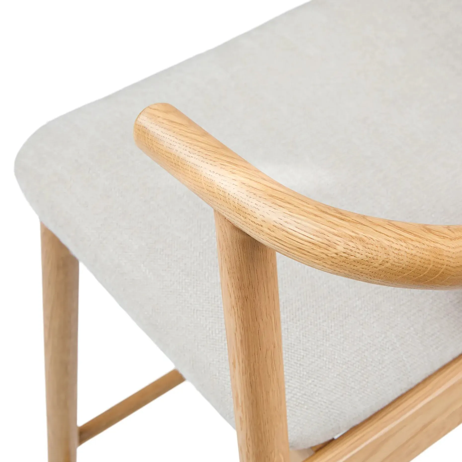 Fonra Counter Stool - Oak and Santolina Gray