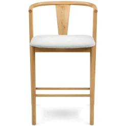 Fonra Counter Stool - Oak and Santolina Gray
