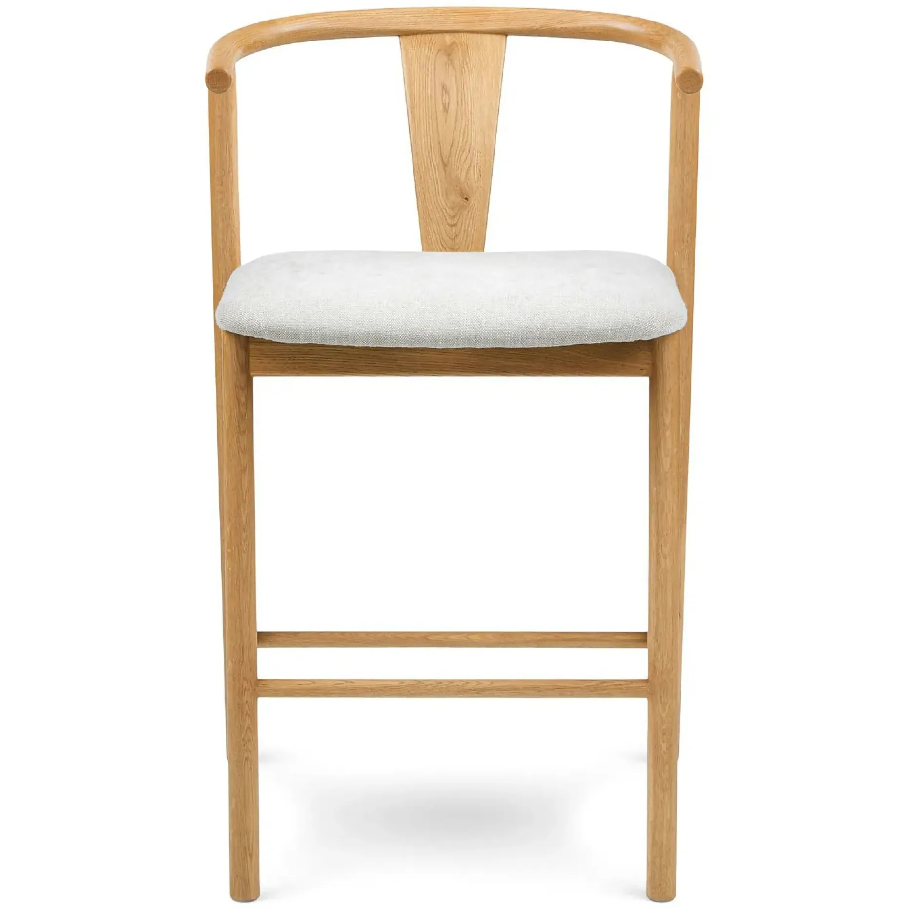 Fonra Counter Stool - Oak and Santolina Gray