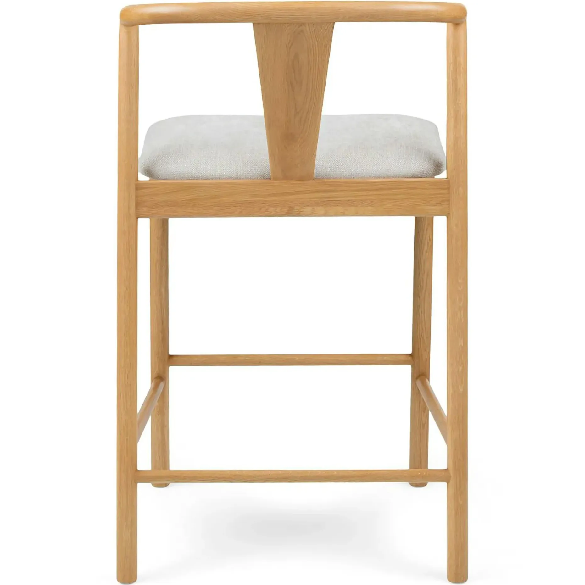 Fonra Counter Stool - Oak and Santolina Gray