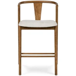 Fonra Counter Stool - Smoked Oak and Santolina Gray