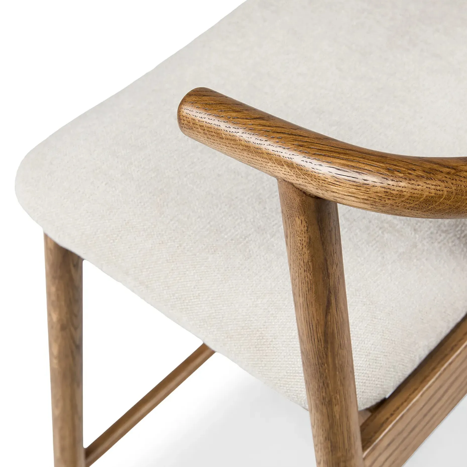 Fonra Counter Stool - Smoked Oak and Santolina Gray