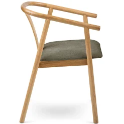 Fonra Dining Chair - Oak and Algonquin Green