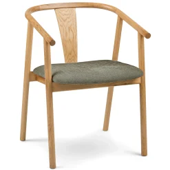 Fonra Dining Chair - Oak and Algonquin Green