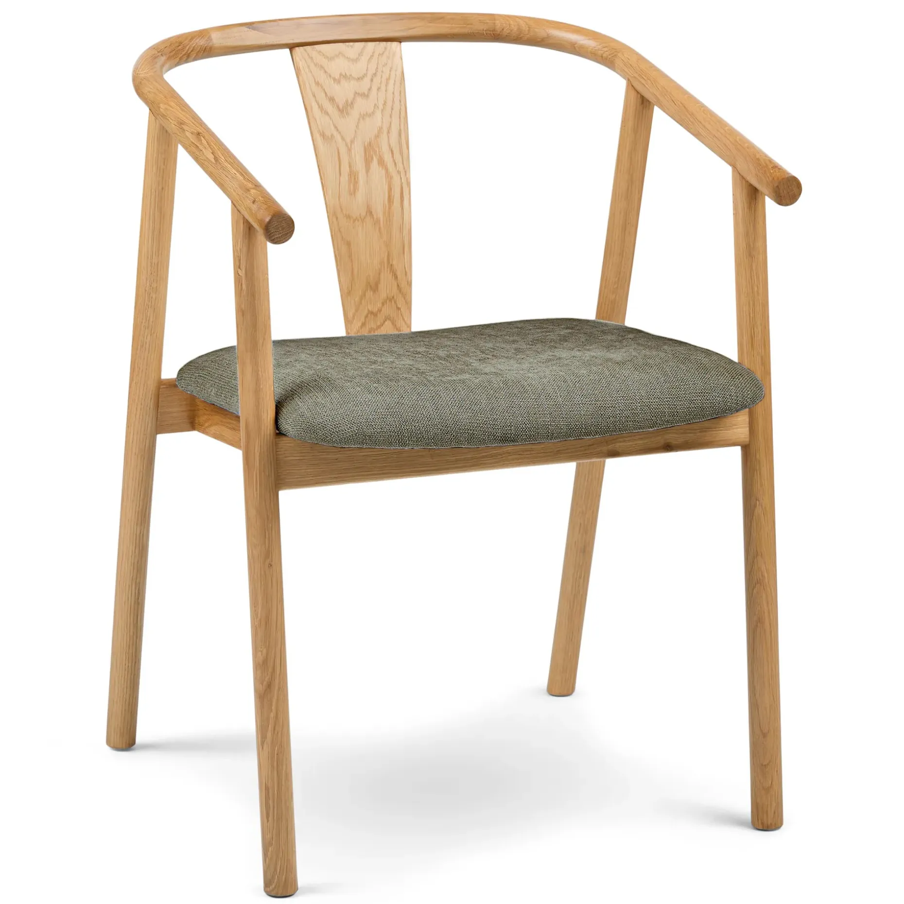 Fonra Dining Chair - Oak and Algonquin Green