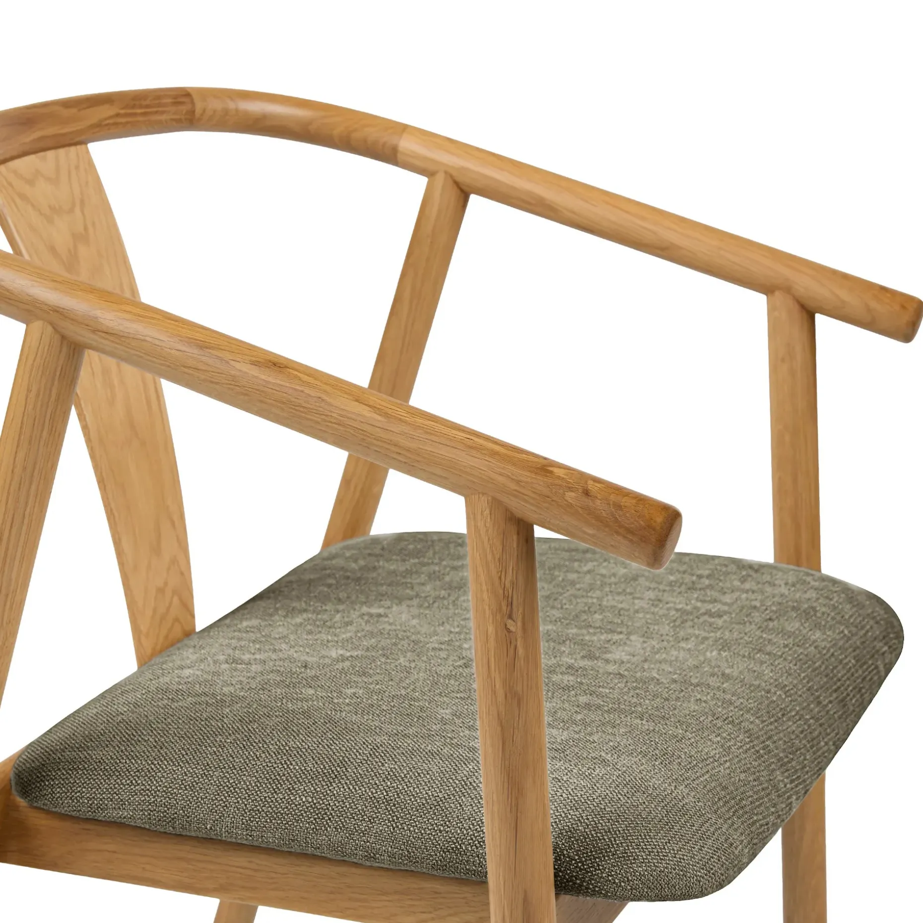 Fonra Dining Chair - Oak and Algonquin Green