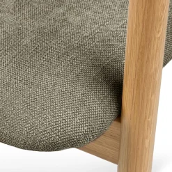 Fonra Dining Chair - Oak and Algonquin Green