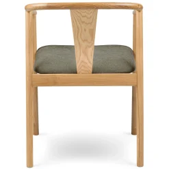 Fonra Dining Chair - Oak and Algonquin Green