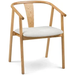 Fonra Dining Chair - Oak and Santolina Gray