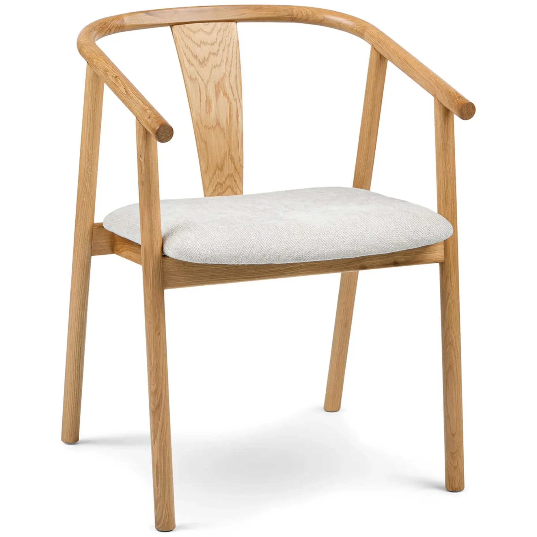 Fonra Dining Chair - Oak and Santolina Gray