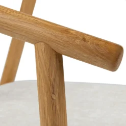 Fonra Dining Chair - Oak and Santolina Gray