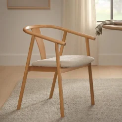 Fonra Dining Chair - Oak and Santolina Gray